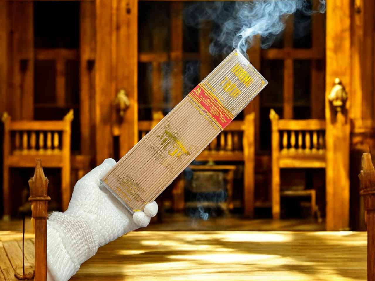 Nhang Cây Trầm Hương 40cm Qnk0052 – Trầm Quảng Nam, thơm dịu, sạch không hóa chất
