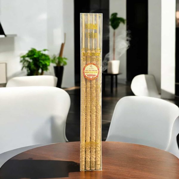 Nhang Cây Trầm Hương 54cm Thiên Long – tạo hình rồng, cháy 6 tiếng, phong thủy trấn trạc