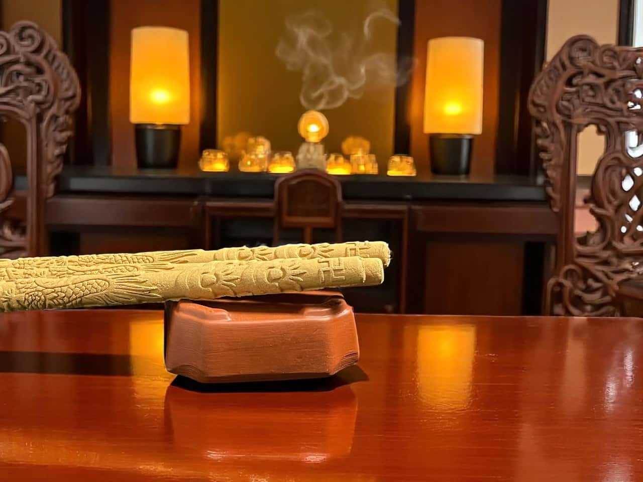 Nhang Cây Trầm Hương 54cm Thiên Long – tạo hình rồng, cháy 6 tiếng, phong thủy trấn trạch
