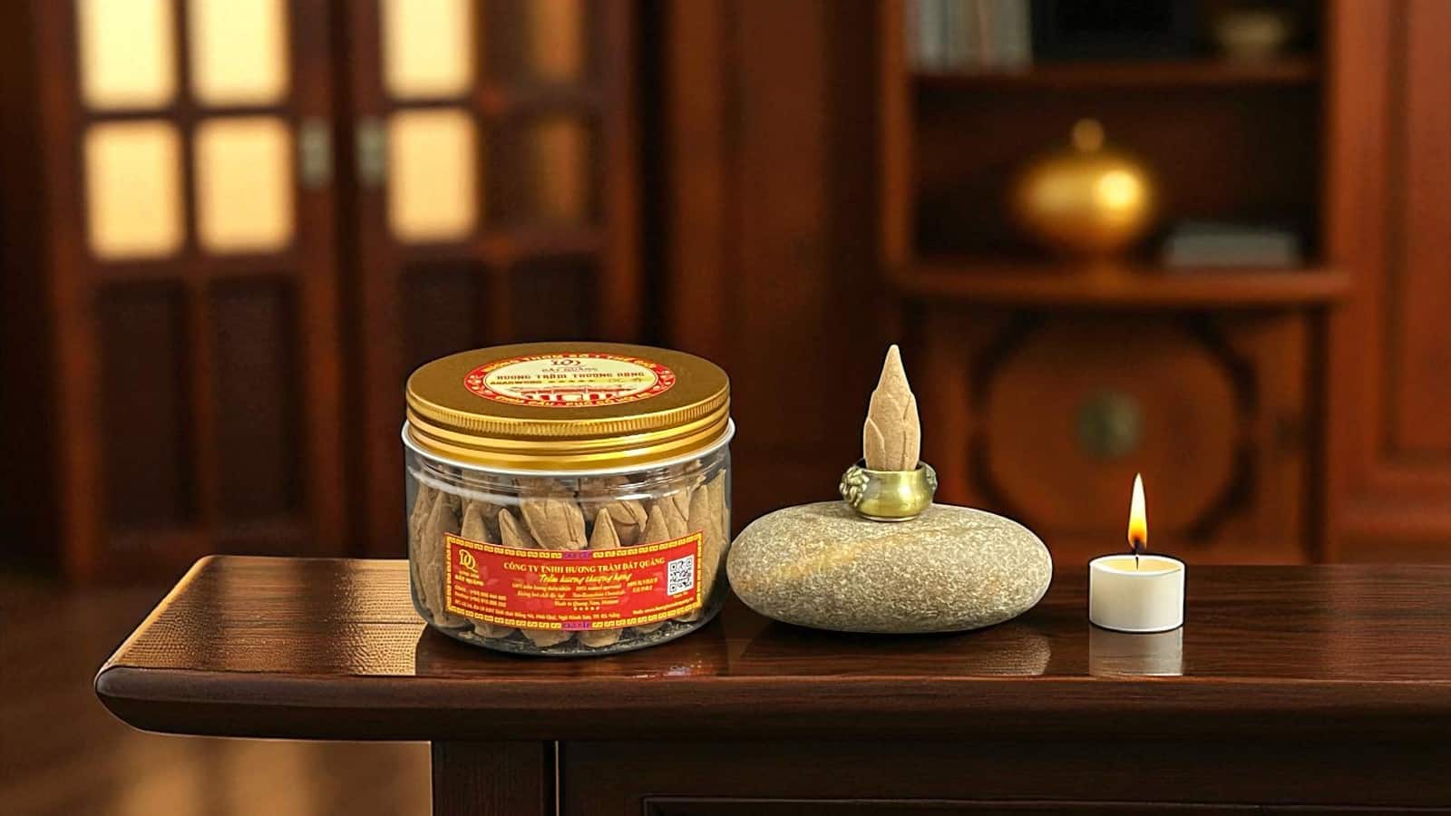 Nụ Trầm Hương Búp Sen Dnr3001 Phổ Thông – Hình sen thanh tịnh, thơm dịu Quảng Nam