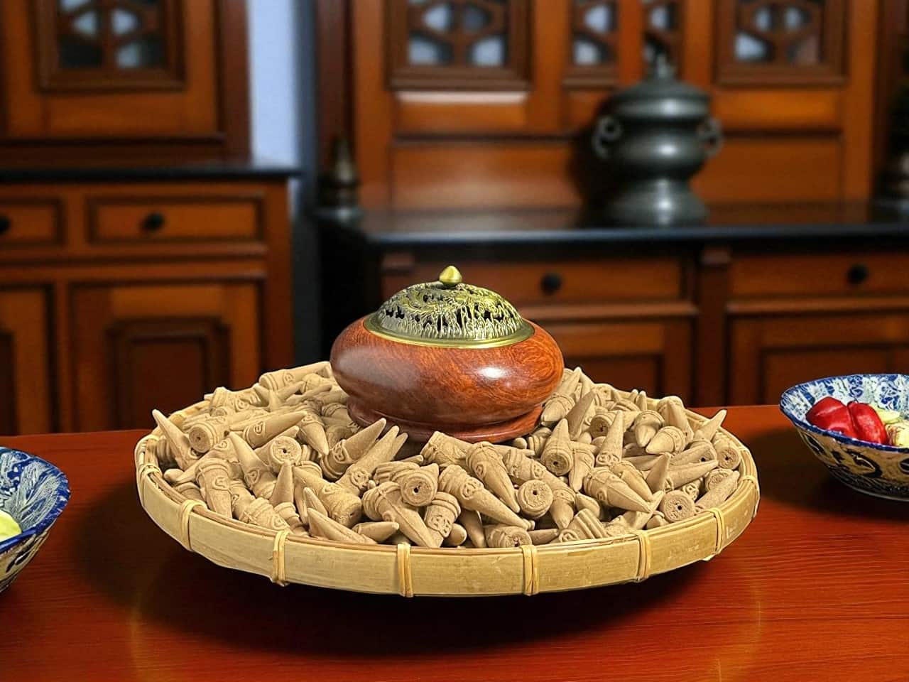 Nụ Trầm Hương Đồng Tiền Lxr004 – Cao cấp, dịu ngọt, hình đồng xu cổ