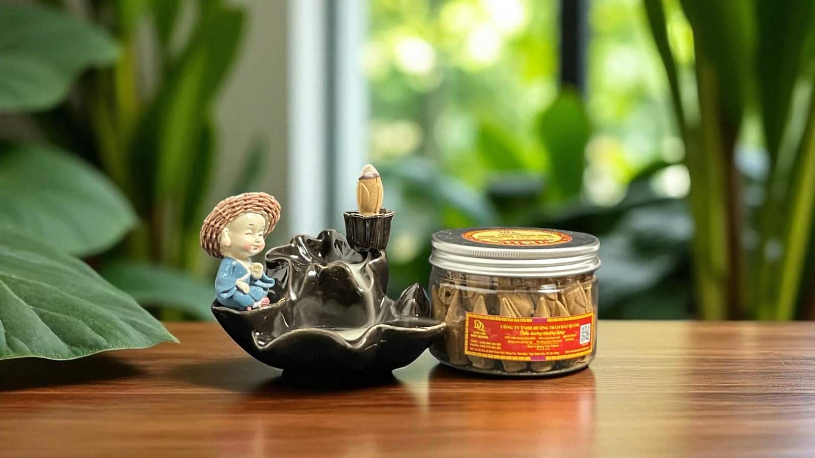 Nụ Trầm Hương Búp Sen Snr3008 – Trầm Quảng Nam sạch, hình sen, lưu hương lâu