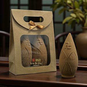 Nụ Trầm Hương Qnr3006 – Siêu to, khắc chữ Vạn, cháy 4 tiếng, thơm ngọt