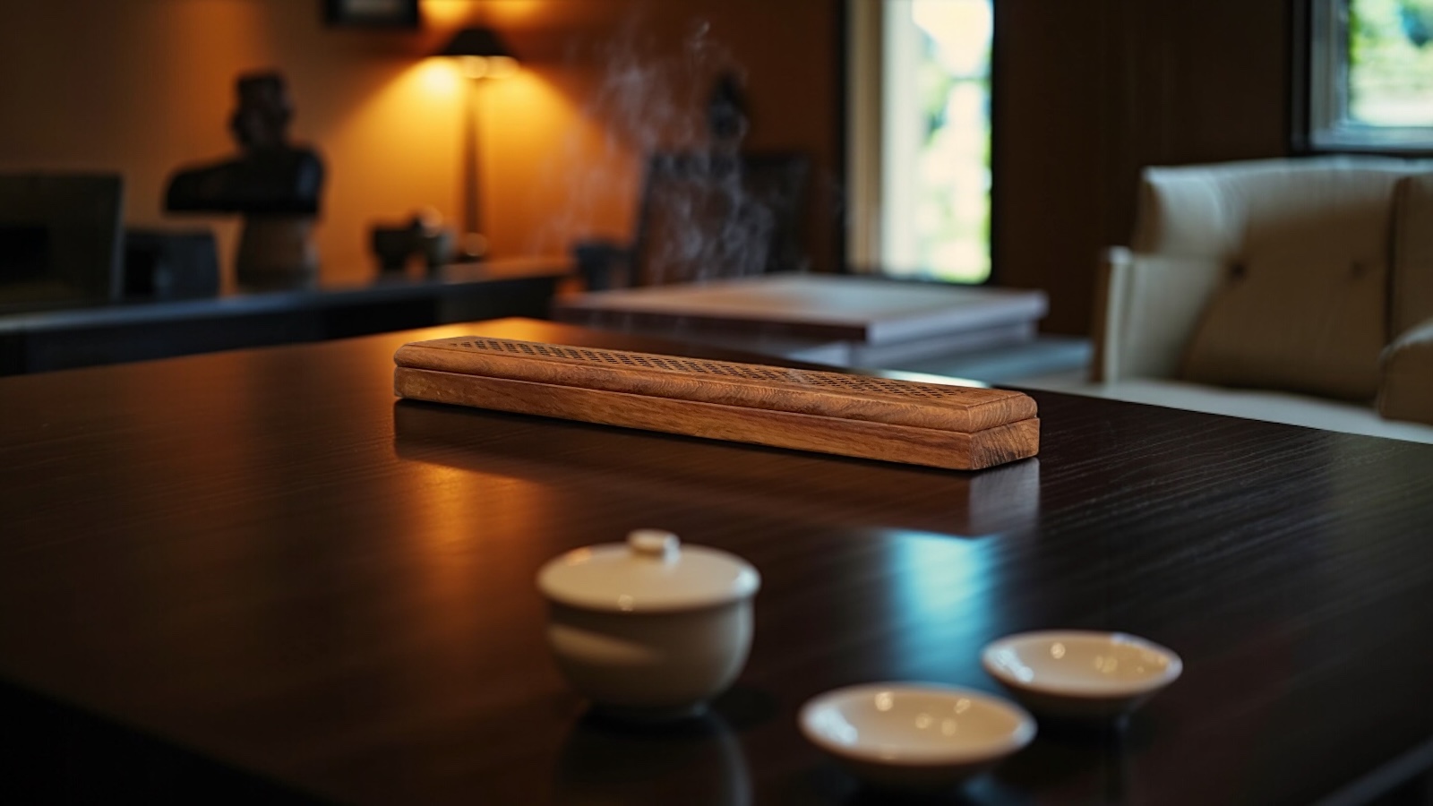 Nhang Không Tăm Trầm Hương 20cm Ht20m6 Thượng Hạng – hộp 55 que, ít khói, hương ngọt sâu