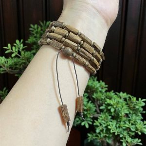 Chuỗi Hạt Trầm Hương Tự Nhiên Đốt Trúc Vndt009 Cao Cấp