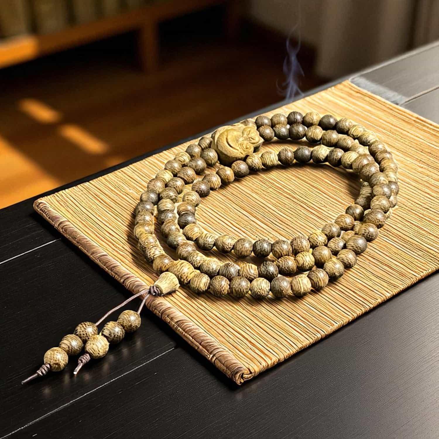 Chuỗi Hạt Trầm Hương 6mm Charm Hồ Ly – Cao Cấp