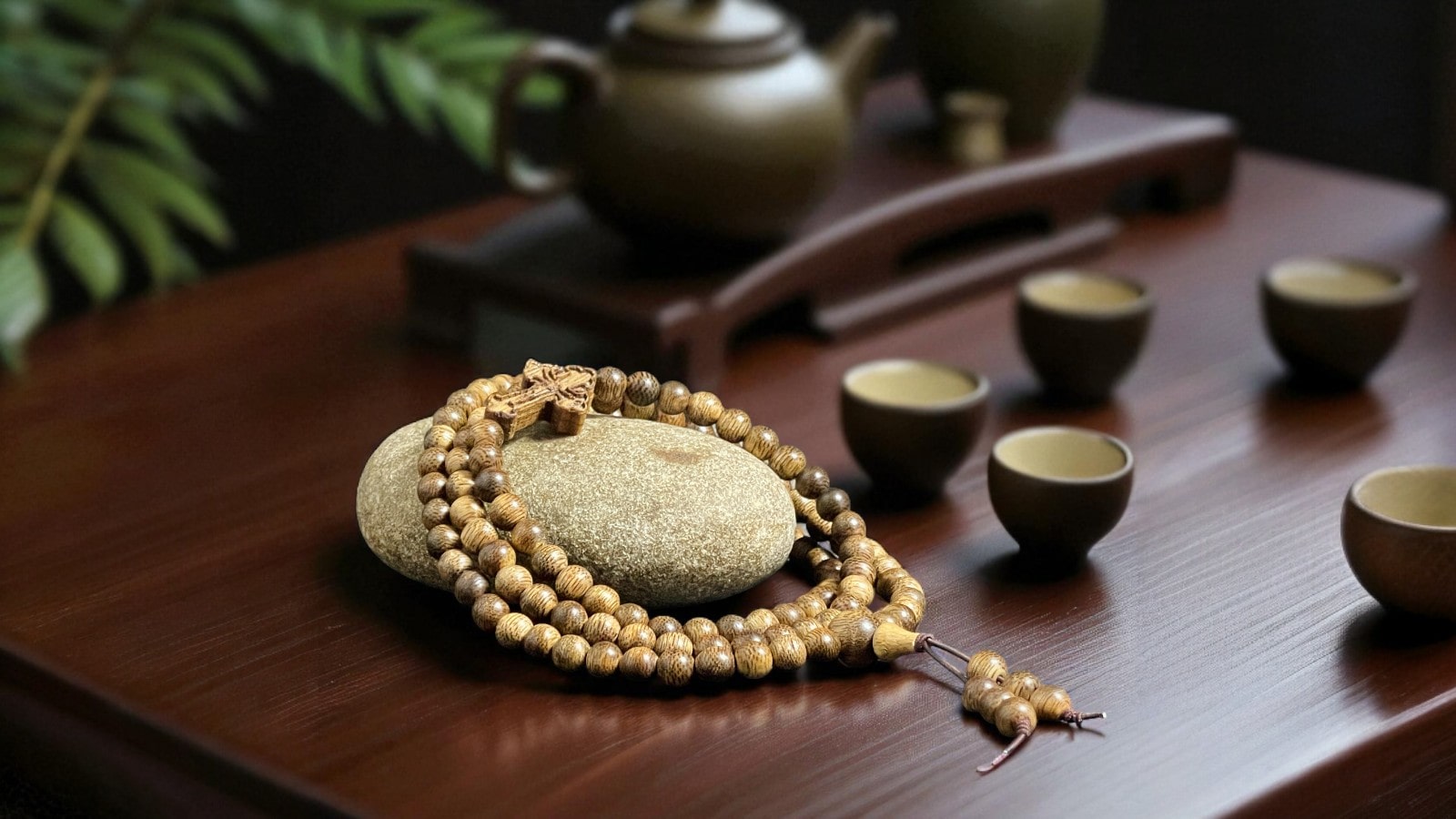 Chuỗi Hạt Tròn 6mm Mix Charm Trầm Hương Thánh Giá Qntg321 Cao Cấp – vòng trầm tự nhiên, charm Thánh Giá thiêng liêng