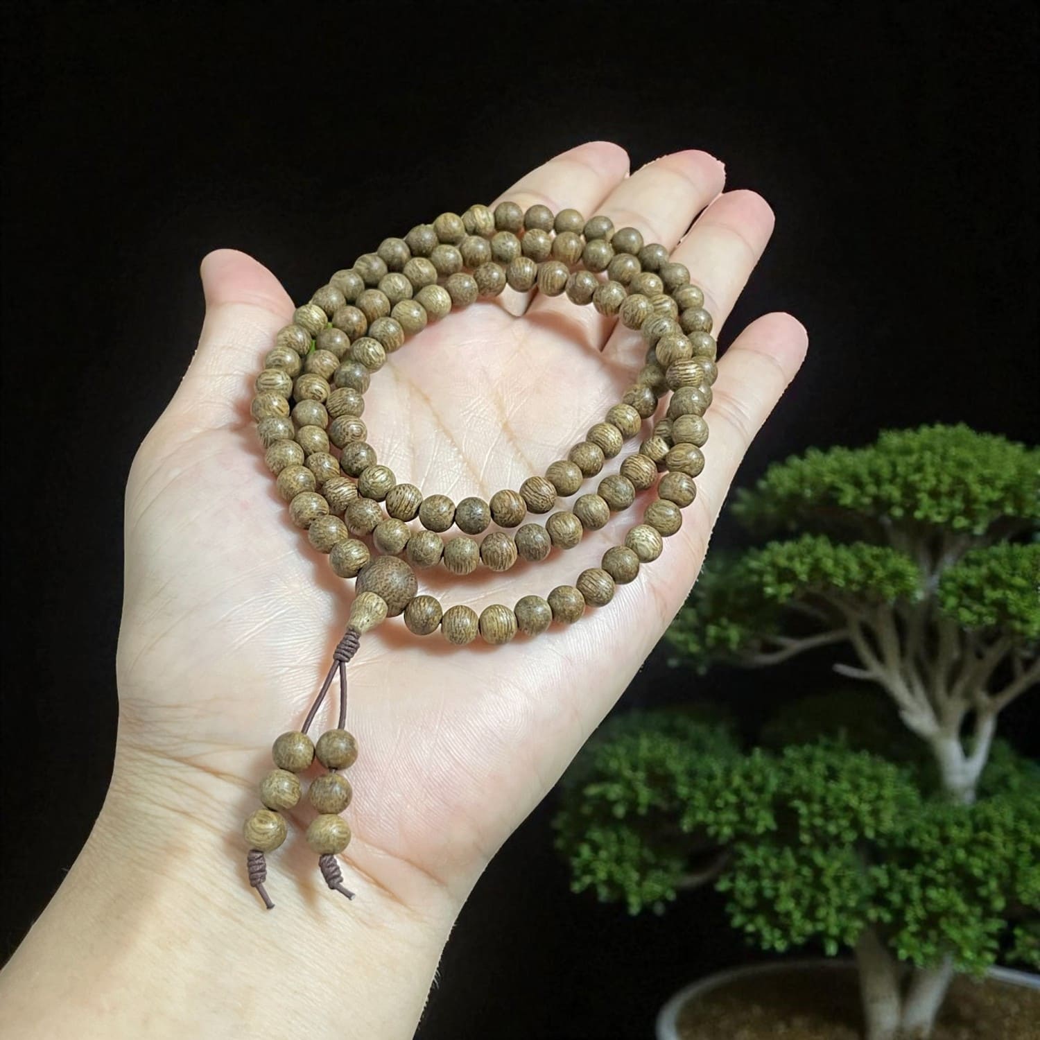 Chuỗi Hạt Trầm Banh Indo IDPT006 Cao Cấp – 6mm, 108 hạt