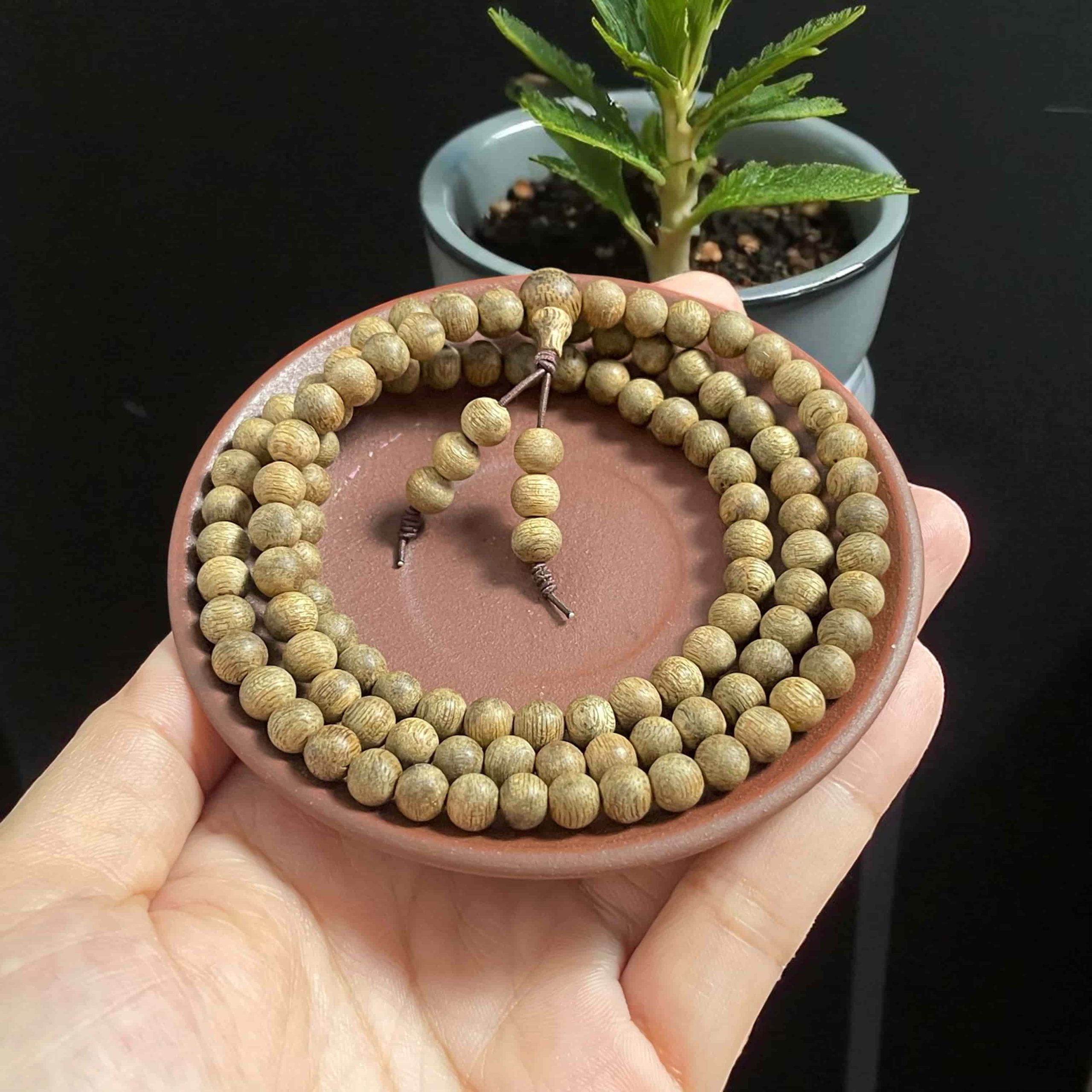 Chuỗi Hạt Tròn 6mm Trầm Campuchia CPC0M2 – Thượng Hạng