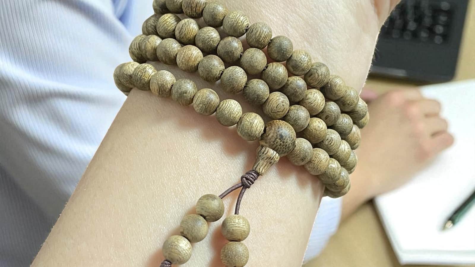 Chuỗi Hạt Tròn 6mm Trầm Hương CPC0M2 Thượng Hạng – 108 hạt, hương ngọt sâu Campuchia