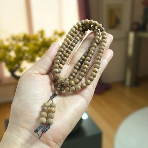 Chuỗi Hạt Tròn 6mm Trầm Hương Tự Nhiên IDDBM51 Đặc Biệt – 108 hạt trầm Indonesia tinh dầu cao, độc bản phong thủy