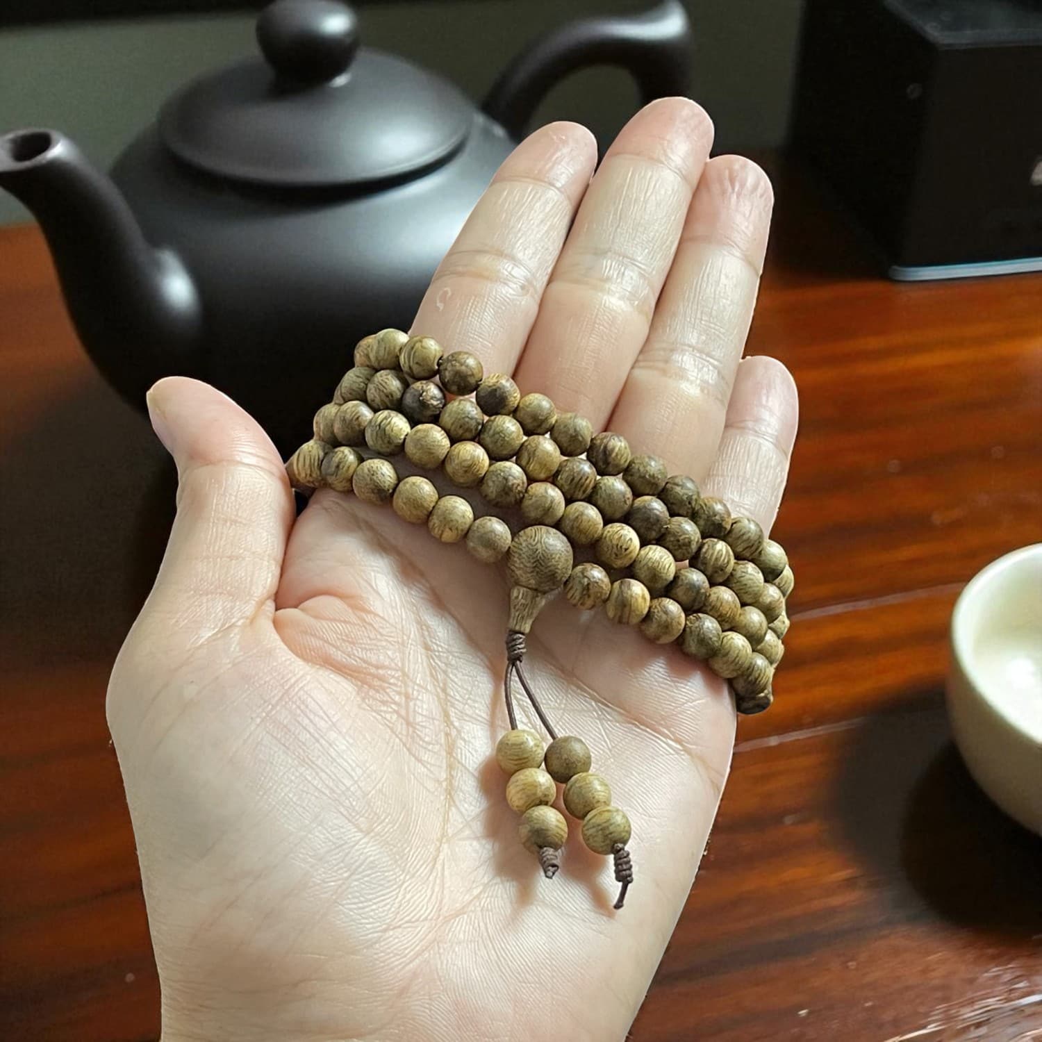 Chuỗi Hạt Tròn 6mm Trầm Hương IDDBM51 Đặc Biệt