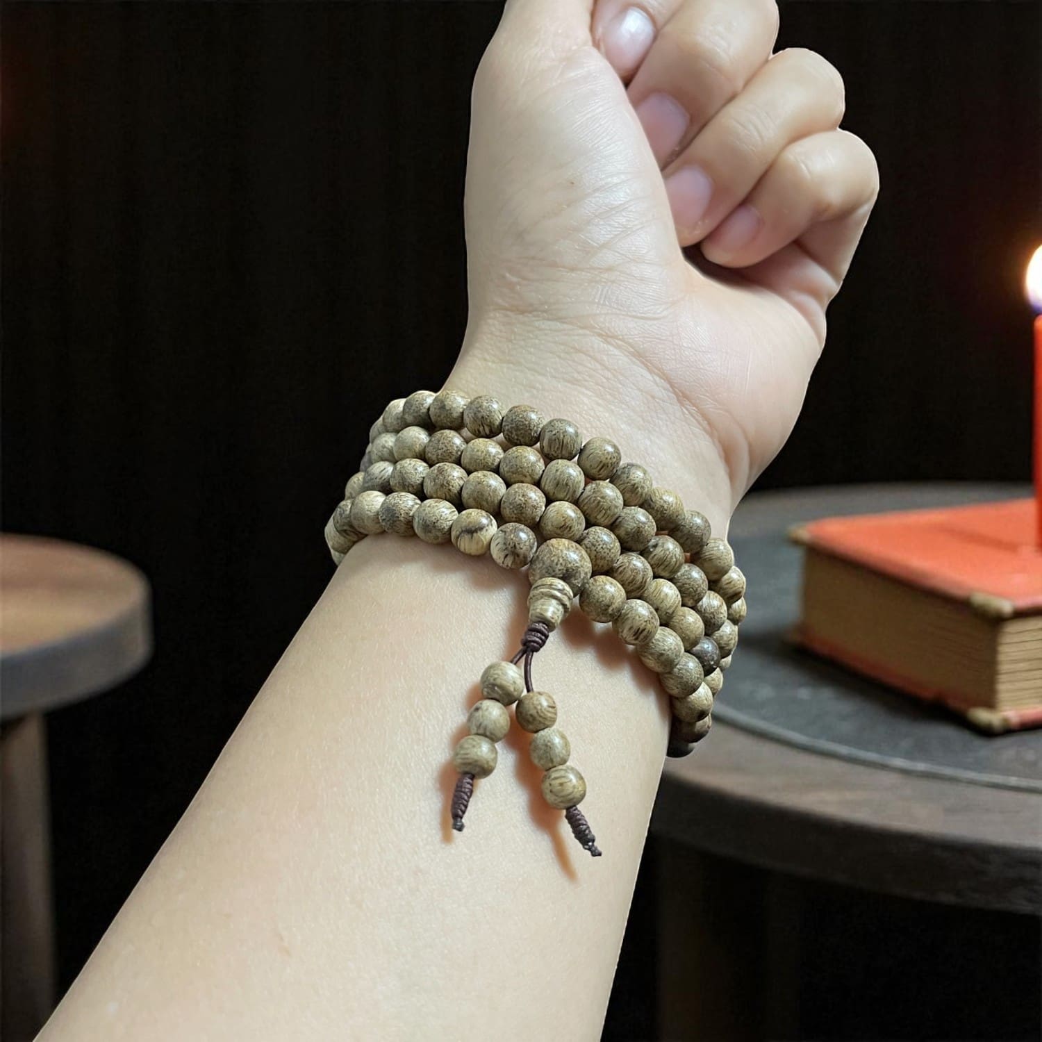 Chuỗi Hạt Tròn 6mm Trầm Hương Banh Trứng Cút Tcvn003 Cao Cấp Chuỗi Hạt Tròn 6mm Trầm Hương Banh Trứng Cút Tcvn003 – 108 hạt thiêng, hương dịu nhẹ