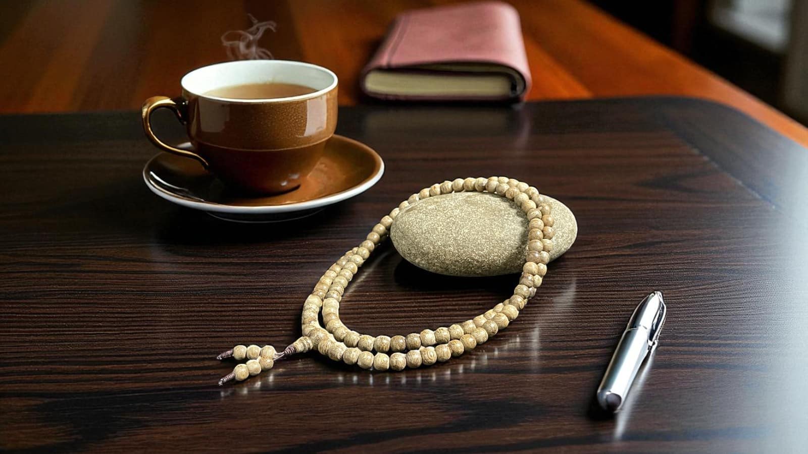 Chuỗi Hạt Tròn 6mm Trầm Hương Banh Trứng Cút Tcvn003 – 108 hạt thiêng, hương dịu nhẹ