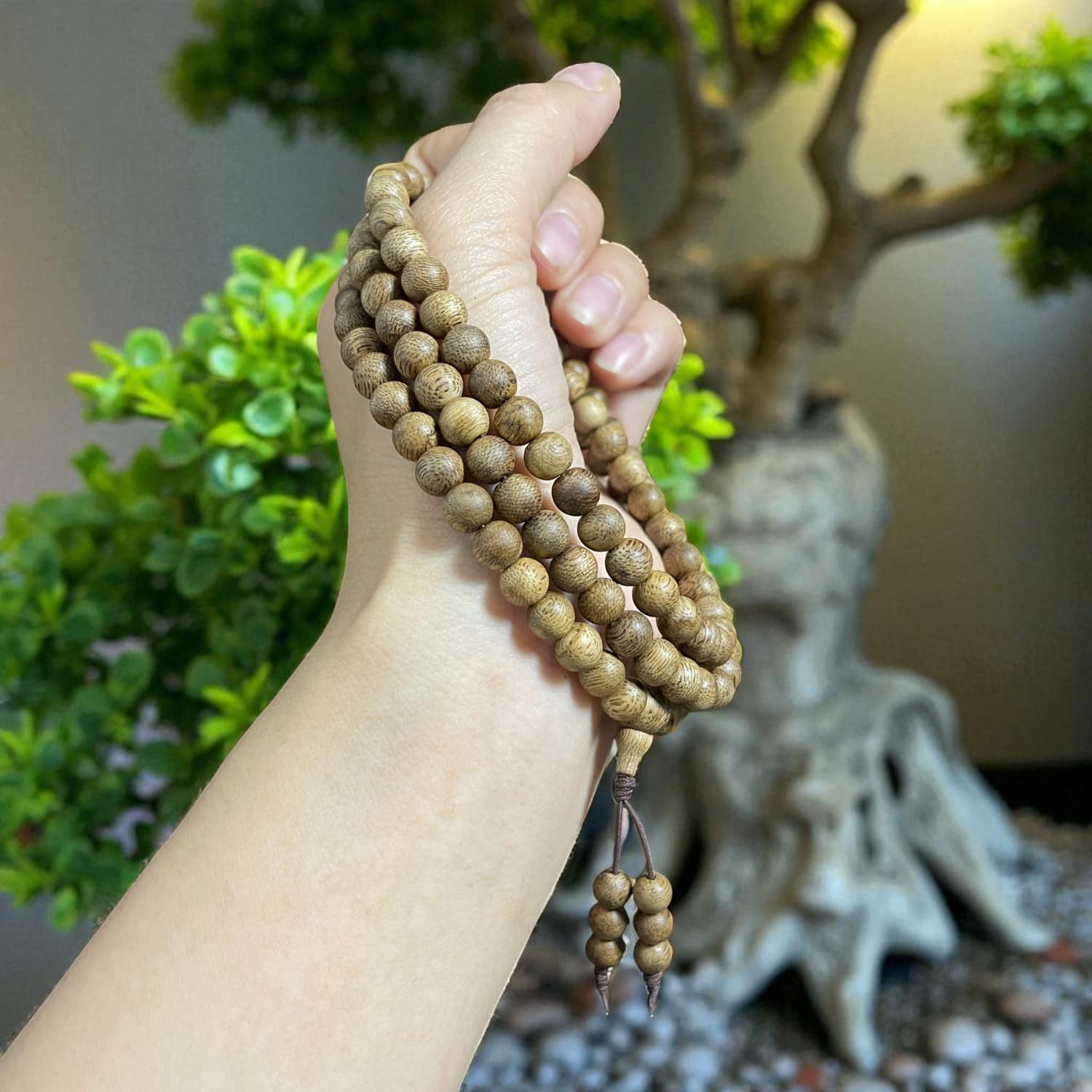 Chuỗi Hạt Tròn 7mm Trầm Banh Indo Idpt006 Cao Cấp