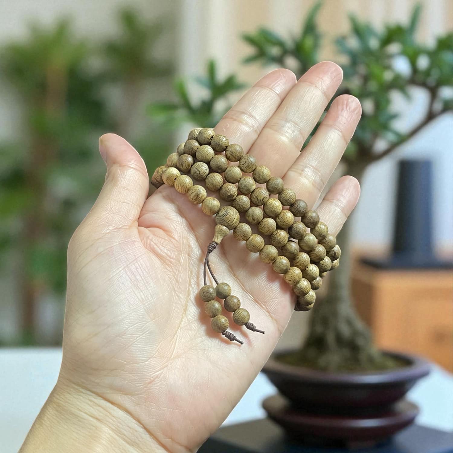 Chuỗi Hạt Tròn 7mm Trầm Banh Indo Idpt006 Cao Cấp