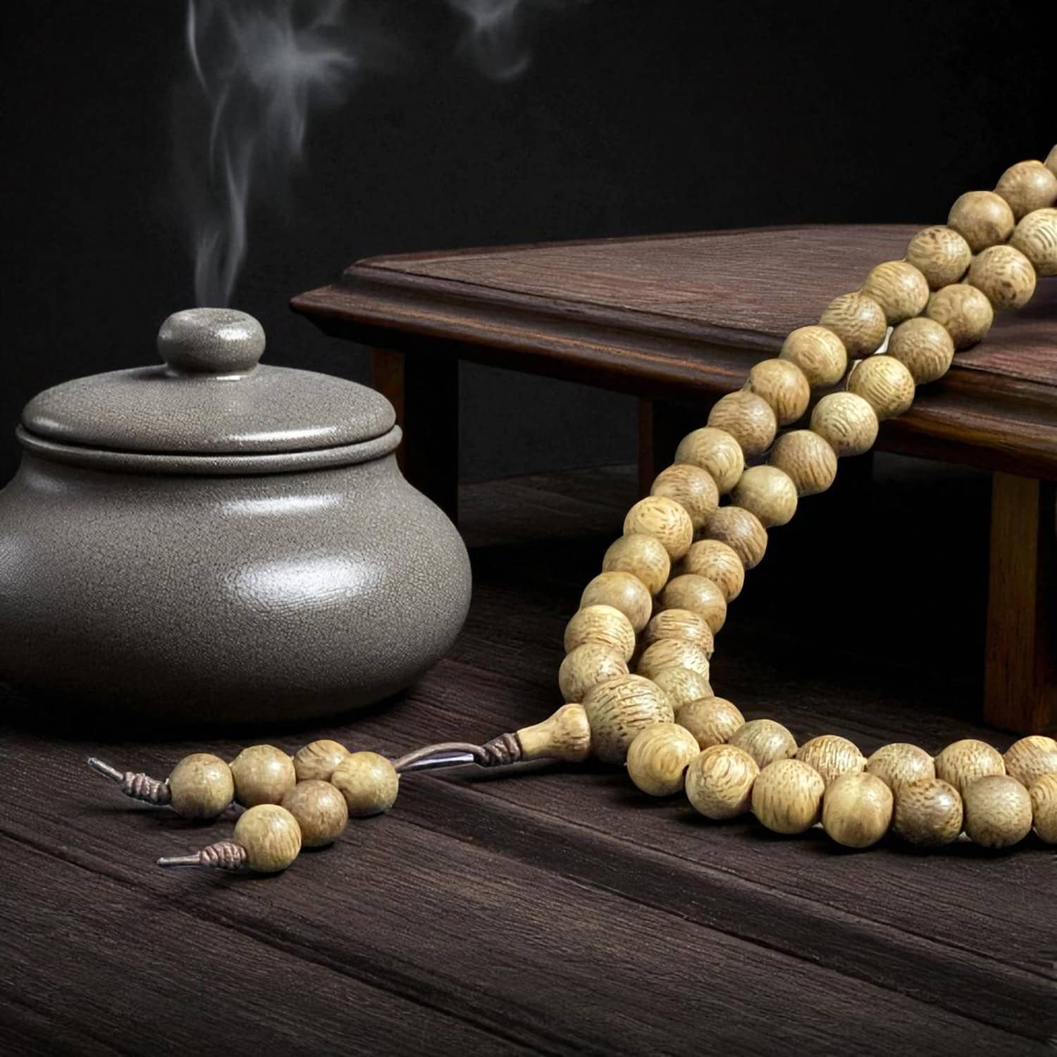 Chuỗi Hạt Tròn 7mm Trầm Banh Indo Idpt006 Cao Cấp