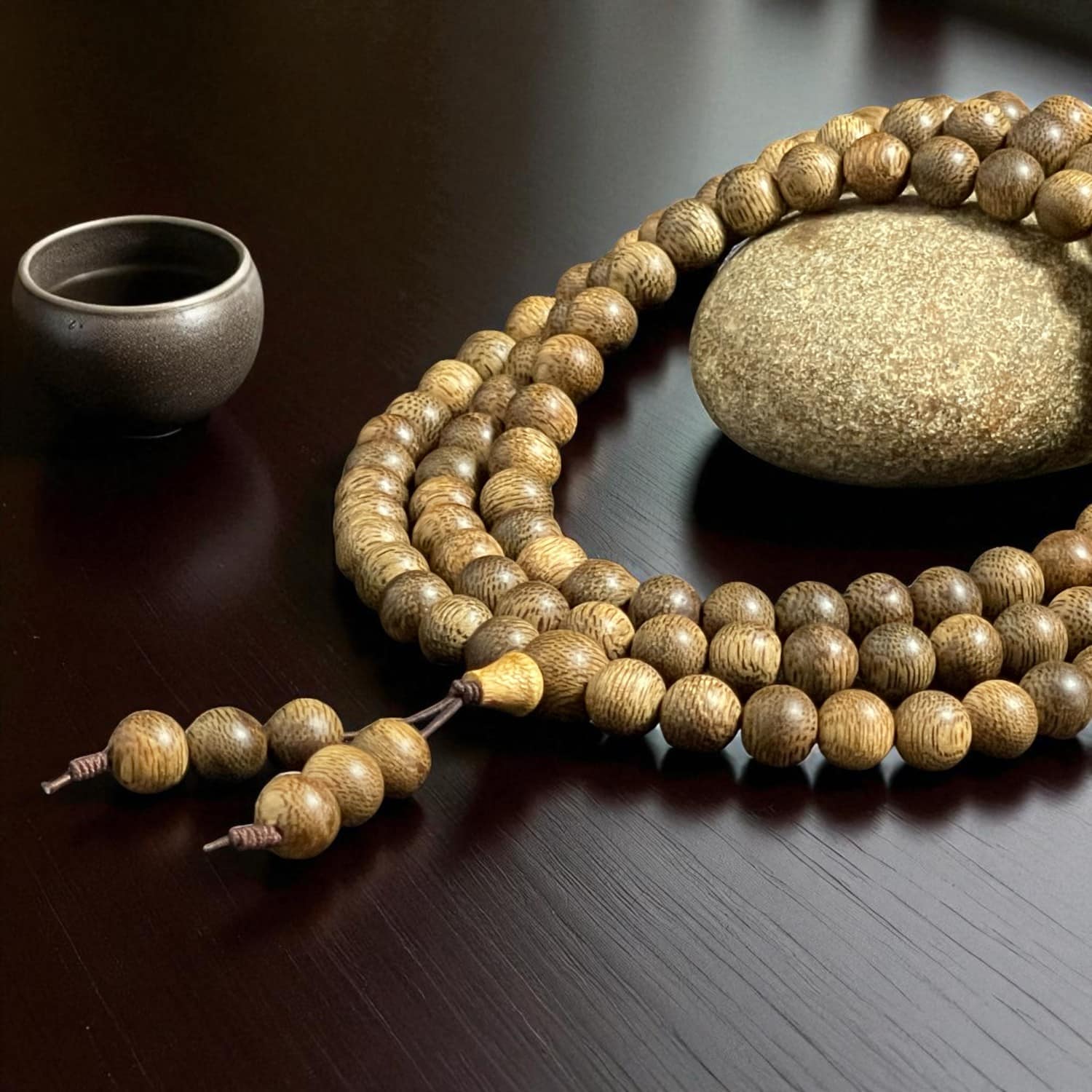 Chuỗi Hạt Tròn 8mm Trầm Hương Qnkm931 Cao Cấp