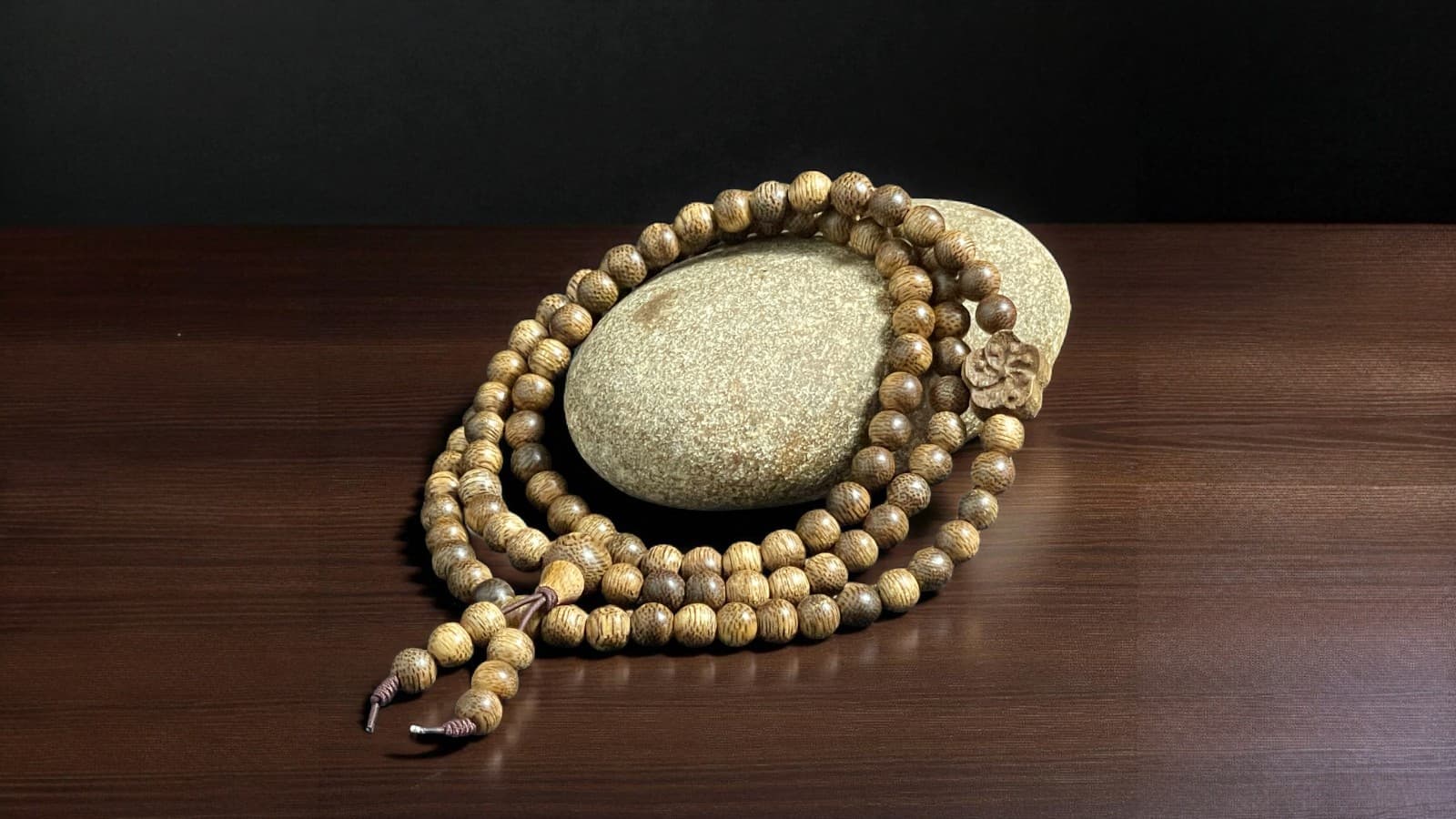 Chuỗi Hạt Tròn Mix Charm Trầm Hương Hoa Mai Qnhm321 Cao Cấp – vòng trầm hương phong thủy Quảng Nam