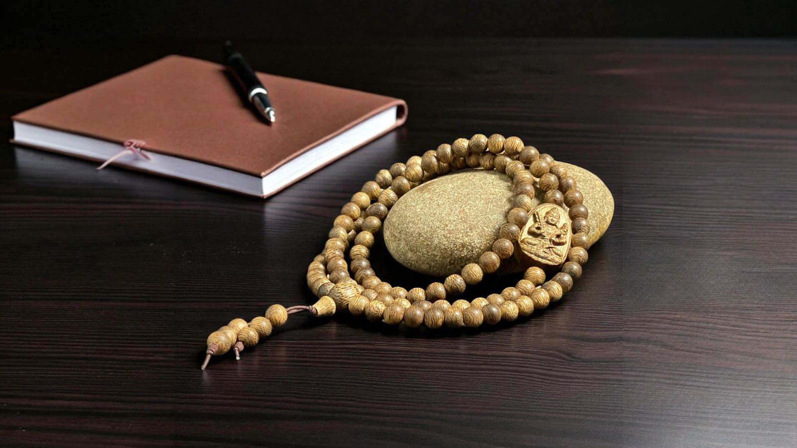 Chuỗi Hạt Tròn Mix Charm Phật – Trầm Quảng Nam, 108 hạt phong thủy hộ mệnh