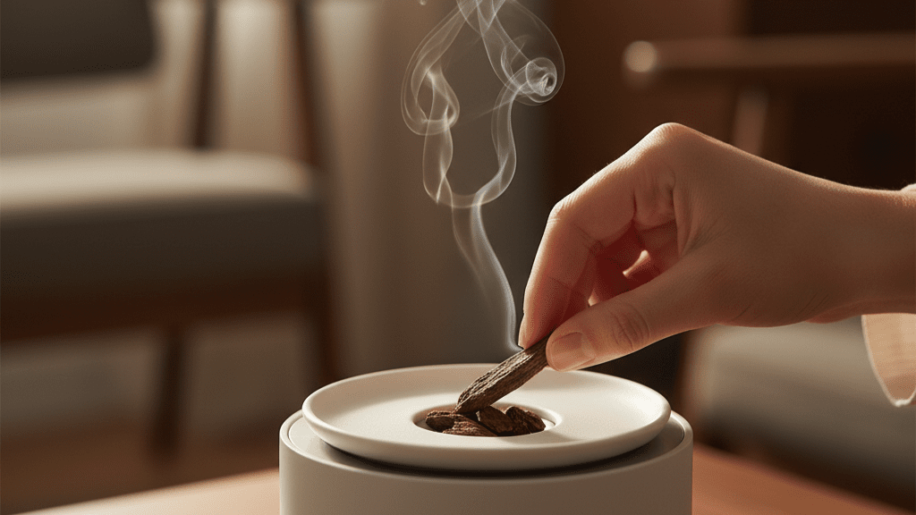 oud, grounding, energy, centering, agarwood, incense, spiritual, ritual