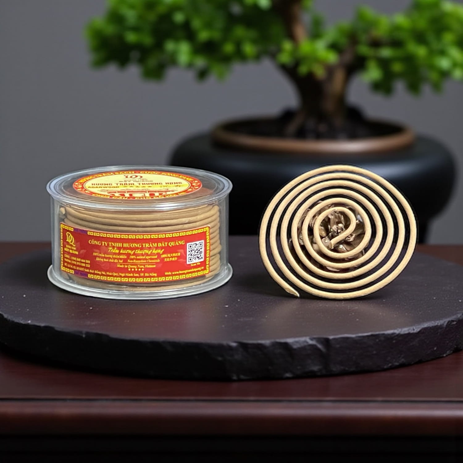 Nhang Vòng Trầm 4 Giờ Qnr2052 – Hương Trầm Đất Quảng