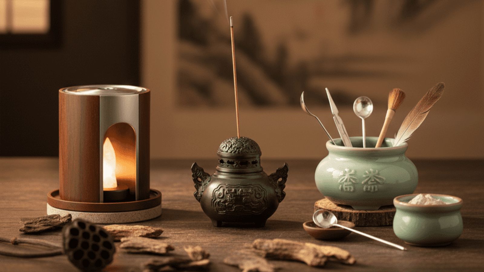 传统隔火熏香:沉香香薰的文化仪式感