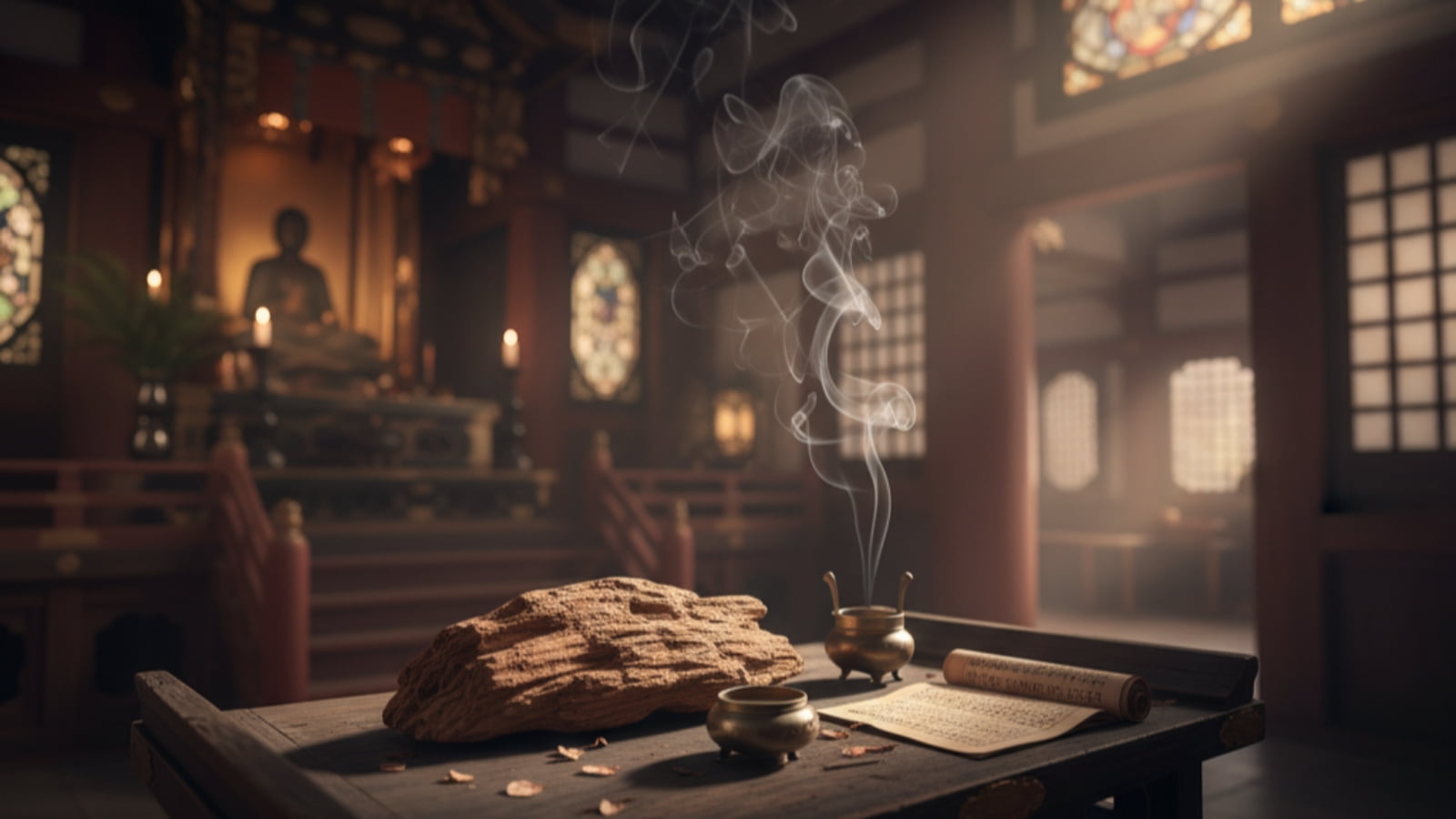 沈香 歴史, 仏教 香り