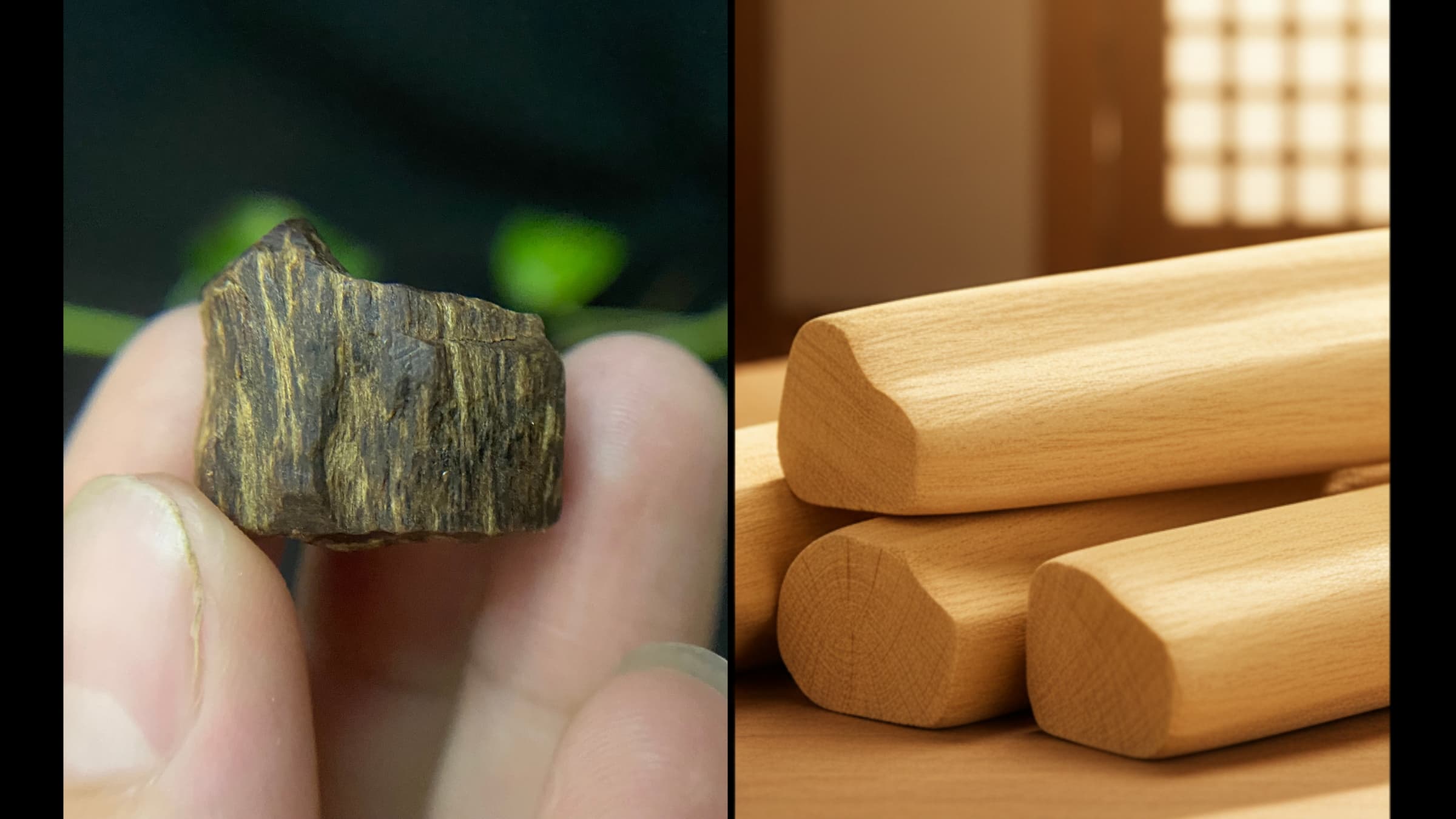 침향과 백단향 비교, 힐링 향기의 차이점