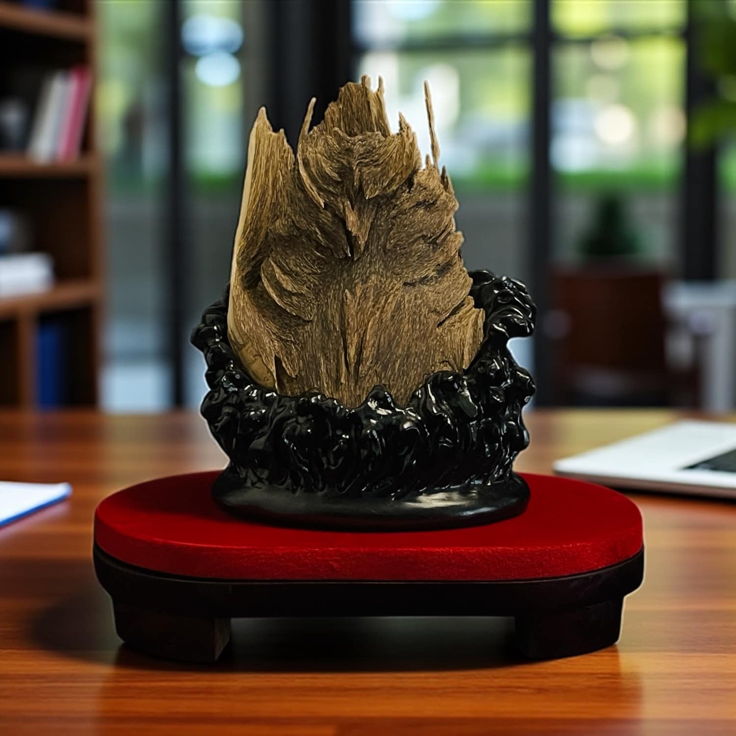 Bonsai Trầm Cảnh Linh Sơn Tụ Khí | Linh Son Natural Agarwood Bonsai Bonsai Trầm Cảnh Linh Sơn Tụ Khí – Trầm hương mắc tử tự nhiên thượng hạng | Linh Son Agarwood Bonsai – Premium Natural Agarwood Sculpture