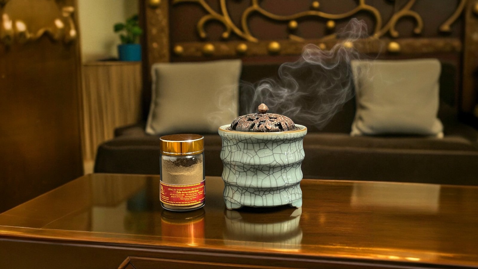 Bột Trầm Hương Xông Nhà BPr2008 Cao Cấp – Premium Natural Agarwood Powder