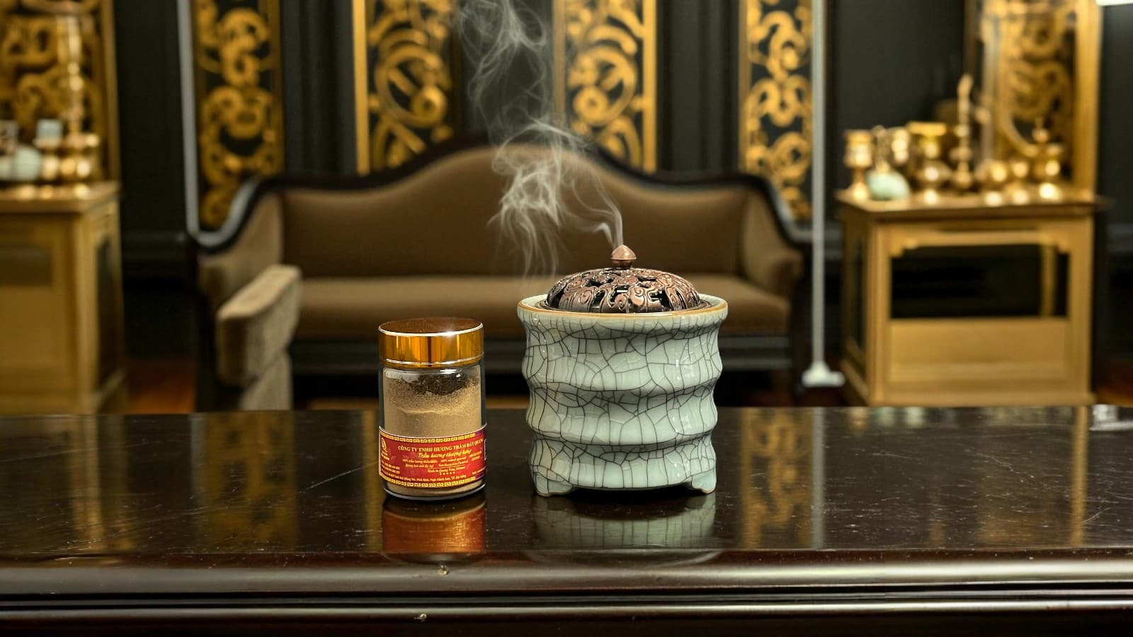 Bột Trầm Hương Xông Nhà Htr20m8 Thượng Hạng – Premium Agarwood Powder Htr20m8