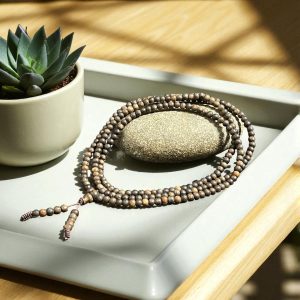 Chuỗi Hạt Tròn 4mm Trầm Hương Tự Nhiên CNVN0M3 Thượng Hạng – 216 hạt phong thủy, mùi hương dịu ngọt Quảng Nam