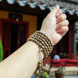 Chuỗi Hạt Tròn 7mm Trầm Hương Qnkm921 Cao Cấp Quảng Nam 108 hạt 7mm High-Grade Agarwood Mala Beads Qnkm921 Quang Nam 10