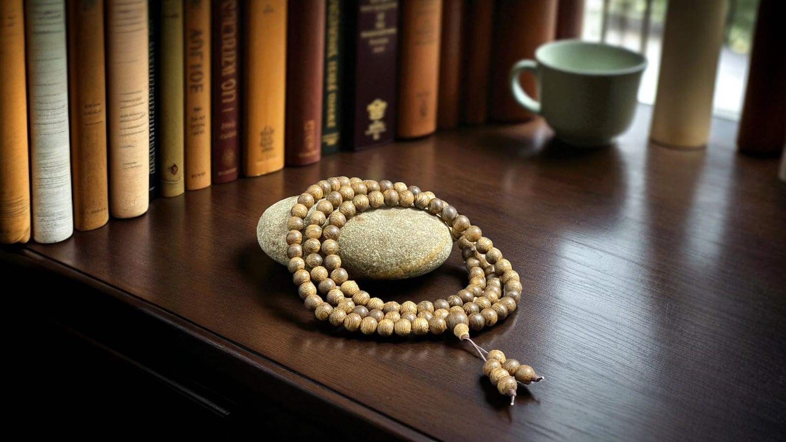 Chuỗi Hạt Tròn 7mm Trầm Hương Qnkm921 Cao Cấp Quảng Nam 108 hạt