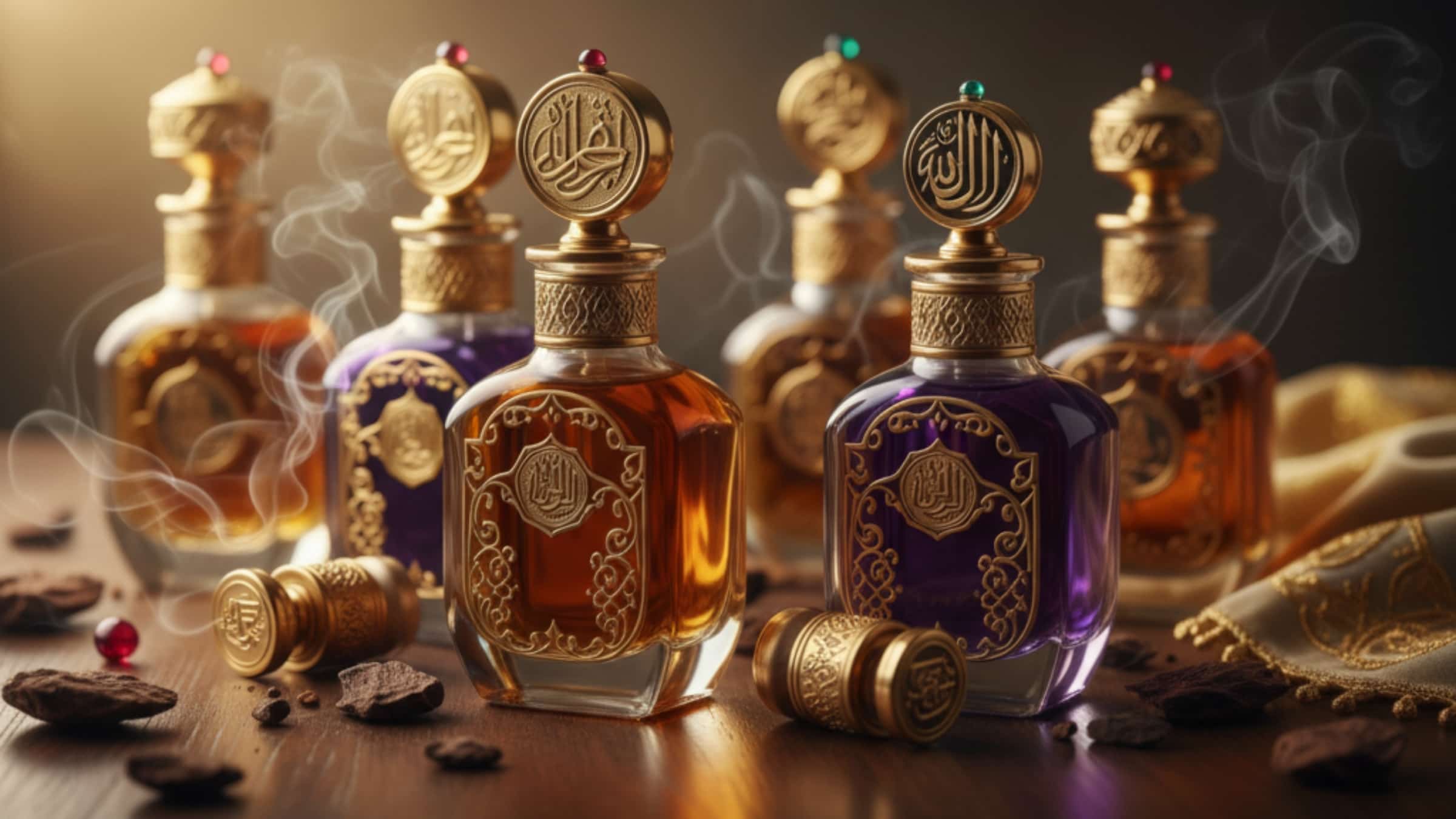 زجاجات فاخرة من زيت العود الفيتنامي الطبيعي – دهـن العود من عود الأرض كوانغ