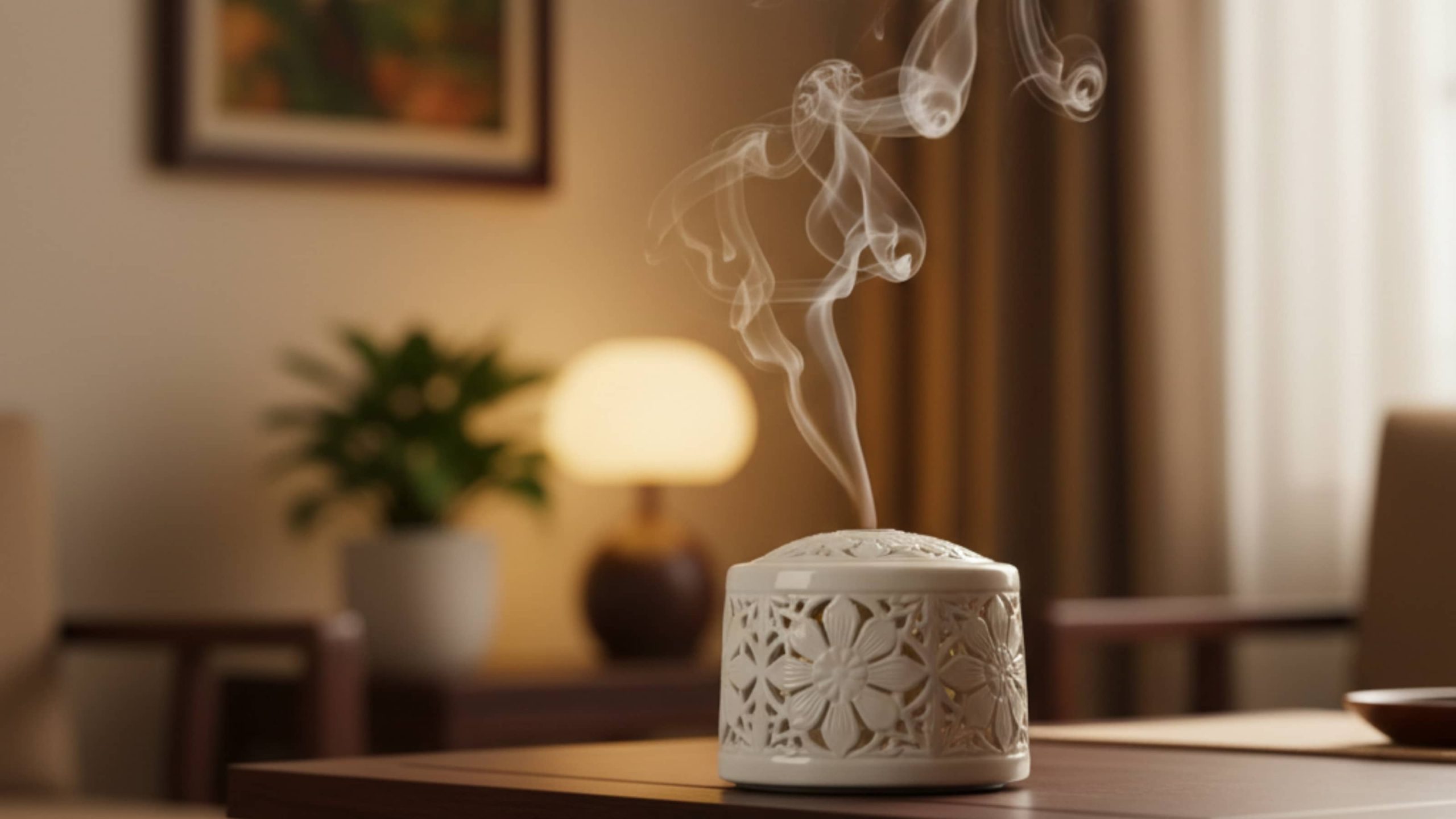 Máy xông điện trầm hương bằng gốm sứ cao cấp