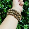 Vòng Tay Hạt Tròn Trầm Hương Qnkm0456 Cao Cấp | Premium Natural Agarwood Beads Bracelet