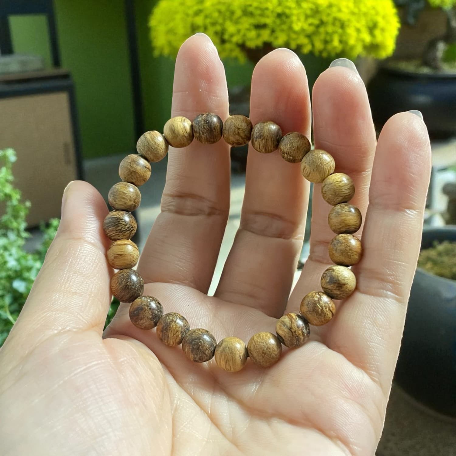 Vòng Tay Hạt Tròn 8mm Trầm Kiến Mlkm003 Cao Cấp