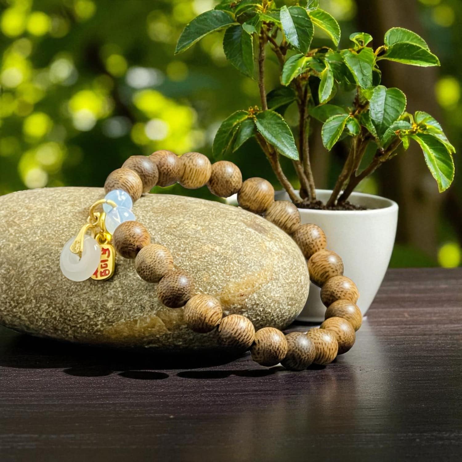 Charm Đồng Tiền trắng chiêu tài lộc và trí tuệ