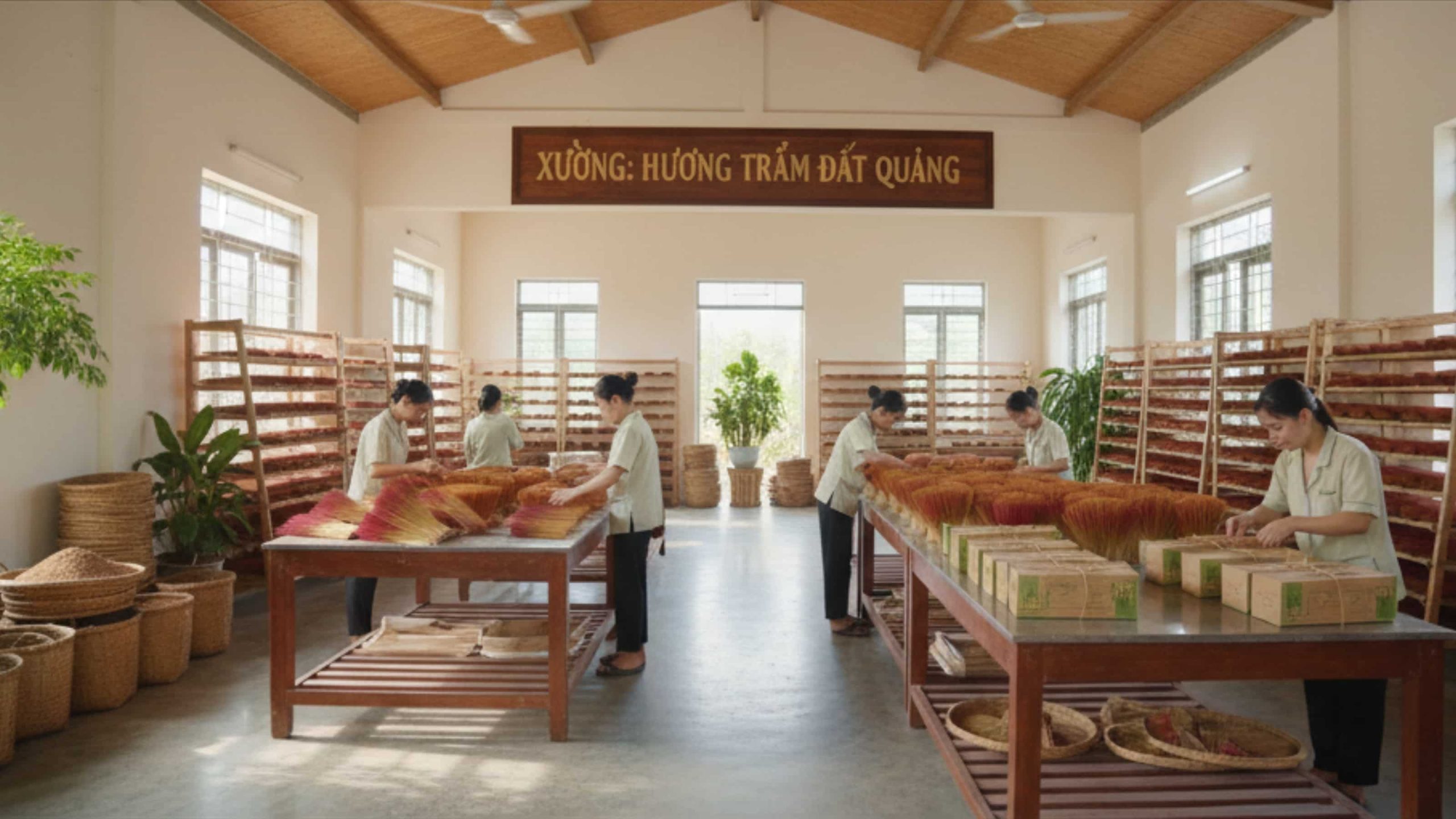Xưởng sản xuất trầm hương Hương Trầm Đất Quảng tại Đà Nẵng