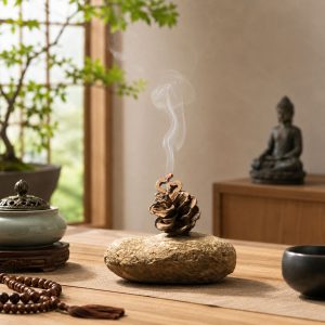 Cận cảnh Vân Mây Tiểu Tường không keo kích thước 20mm từ trầm hương Quảng Nam
